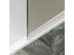 Стеклянная шторка для ванны MaybahGlass MGV-138-1у (бронзовое матовое стекло/белый матовый)