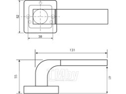 Ручка дверная Code Deco H-22104-A-GRF