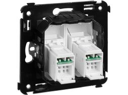 Розетка DKC Avanti RJ-45 / 4400464 (белое облако)