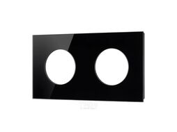 Рамка для выключателей и розеток Arlight FRM-GLARE-GC-2-BK / 043836