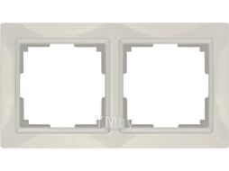 Рамка для выключателей и розеток Werkel Basic WL03-Frame-02 / a036631 (слоновая кость)