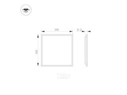 Панель светодиодная Arlight DL-TITAN-S600x600-40W Warm3000 WH / 038428