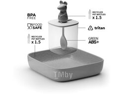 Набор емкостей для хранения Qualy Mouse Seasoning / QL10366-CL-GY (4шт)