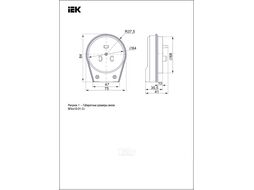 Вилка силовая IEK EVP10-32-01-K01 (белый)