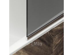 Стеклянная шторка для ванны MaybahGlass MGV-153-5у (графитовое матовое стекло/хром матовый)