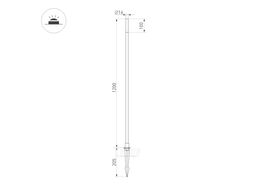 Светильник уличный Arlight KT-CANNA-L1200-1W Warm3000 DG / 034164