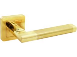 Ручка дверная Аллюр АРТ Венсан 2676 SB/PB (матовое золото/золото)