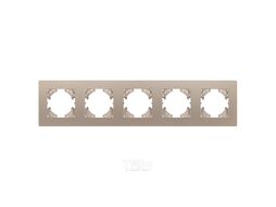 Рамка для выключателей и розеток Arlight FRM-PERIO-PL-5-GD / 049765