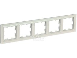 Рамка для выключателей и розеток IEK Brite BR-M52-K36 (жемчуг)