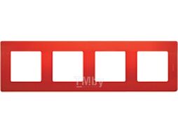 Рамка для выключателей и розеток Legrand Etika 672534 (красный)