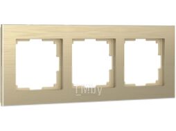 Рамка для выключателей и розеток Werkel W0031711 / a052314 (шампань/алюминий)