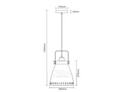 Потолочный светильник Camelion PL-428L C62 / 13072 (черный+медь)