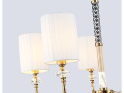 Люстра Ambrella LH71500/5 BS/FR (латунь/белый матовый)