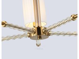 Люстра Ambrella LH71500/5 BS/FR (латунь/белый матовый)