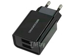 Зарядное устройство сетевое Atomic U400 (черный, с кабелем microUSB)
