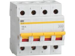 Выключатель нагрузки IEK ВН-32 4Р 100А / MNV10-4-100