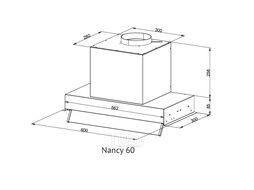 Вытяжка скрытая Kuppersberg Nancy 60 Black