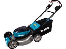 Газонокосилка аккумуляторная MAKITA DLM 530 Z (18.0 В, БЕЗ АККУМУЛЯТОРА, шир. 530 мм, выс. 20-100 мм, пластм. корпус, травосборник 70 л)