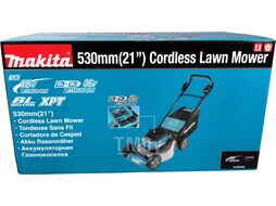 Газонокосилка аккумуляторная MAKITA DLM 530 Z (18.0 В, БЕЗ АККУМУЛЯТОРА, шир. 530 мм, выс. 20-100 мм, пластм. корпус, травосборник 70 л)