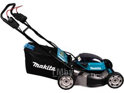 Газонокосилка аккумуляторная MAKITA DLM 530 Z (18.0 В, БЕЗ АККУМУЛЯТОРА, шир. 530 мм, выс. 20-100 мм, пластм. корпус, травосборник 70 л)