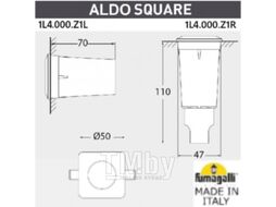 Светильник уличный Fumagalli Aldo 1L4.000.000.LXZ1L
