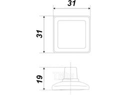 Ручка для мебели Boyard Totem RC113MAB.4/Bg