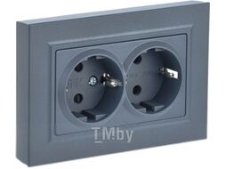 Розетка IEK Brite BR-R24-16-K35-F (маренго)