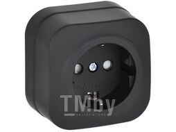 Розетка IEK Glory ERH14-K02M-16 (черный матовый)