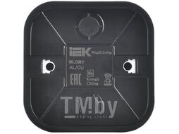 Розетка IEK Glory ERH14-K02M-16 (черный матовый)