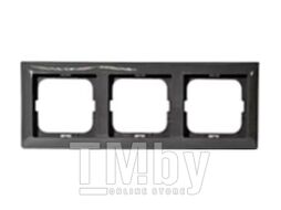 Рамка для выключателей и розеток ABB Basic 55 1725-0-1508 (шато-черный)