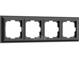 Рамка для выключателей и розеток Werkel W0042208 / a051027 (черный матовый)