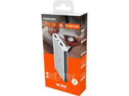 Портативное зарядное устройство Acme PB15S Powerbank 10000mAh Silver / 503340