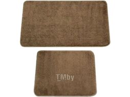 Набор ковриков для ванной и туалета Gokyildiz Maxiform 50x80+50x40 / DUZ-5013-BROWN