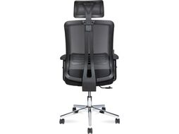 Кресло офисное Norden Tema Сhrome 2D / 216A-Сhrome-2D-B-BB (хром/черный)