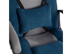 Кресло геймерское Tetchair Driver флок (ткань синий/серый 32/TW-12)