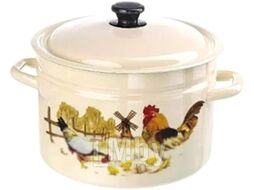 Кастрюля КМЗ Подворье 41704-122/6-У4 (слоновая кость)