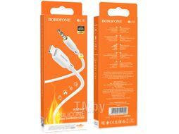 Кабель Borofone BL18 Lightning - Jack(M) (1м, белый)
