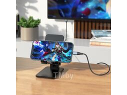 Кабель Hoco UA15 Lightning - HDMI (2м, металлик)