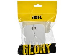 Выключатель IEK Glory EVH21-K01M-10 (белый матовый)