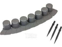 Бордюр садовый Prosperplast Palisada Ogrodowa IPAL7-S443 (серый)