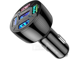 Адаптер питания автомобильный Borofone BZ06 (черный)