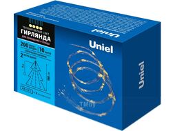 Светодиодная гирлянда Uniel ULD-E0200-200/STB/3AA / UL-00008667 (теплый белый)
