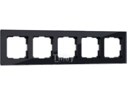 Рамка для выключателей и розеток Werkel W0051108 / a051437 (черный / стекло)