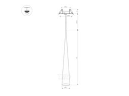 Потолочный светильник Arlight SP-STIRIA-L400-R57-5W Warm2700 BG 36deg / 054432