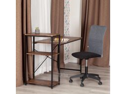 Кресло офисное Tetchair Start флок/ткань (черный/серый, 35/W-12)