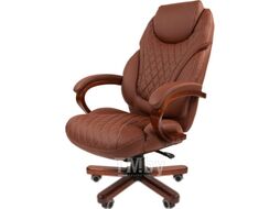 Кресло офисное Chairman 406 N (экопремиум, коричневый)