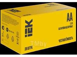 Комплект батареек IEK Alkaline Optima LR06/AA / ABT-LR06-OP-B28 (28шт)
