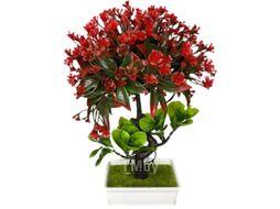 Искусственное растение Merry Bear Home Decor Бонсай / EGB3121005 (красный)