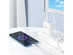 Кабель Hoco X83 Micro (1м, белый)