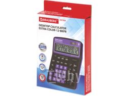 Калькулятор Brauberg Color-12-BKPR / 250480 (черно-фиолетовый)